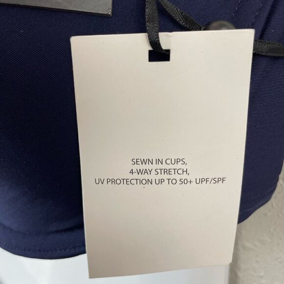 NWT DKNY Navy Blue Bikini and Matching Bottoms Size XXL - Picture 3 of 5